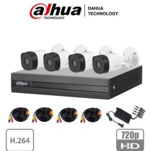 KIT DE 4 CAMANARAS DAHUA 1MP KITXVR1B04-I1MP-2.8