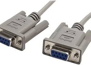 CABLE SERIAL NULL-MODEM, M/H HA-NUL9M9F-06