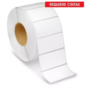 ETIQUETA TERMICA ROLTEC 57X40 BLANCA ROLLO CON MIL