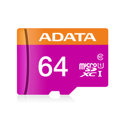 MICROSD ADATA 64GB AUSDX64GUICL10-RA1