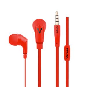 AUDIFONOS VORAGO EP-103 ROJO