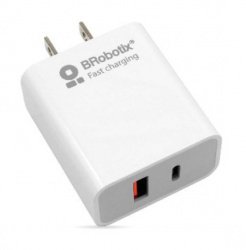 CARGADOR P/PARED 2 PTS BLANCO BROBOYX