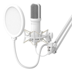 KIT DE MICROFONO C/SOPORTE BLANCO XZKMC1W