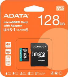 MEMORIA MICRO SD ADATA 128 GB V10 HD